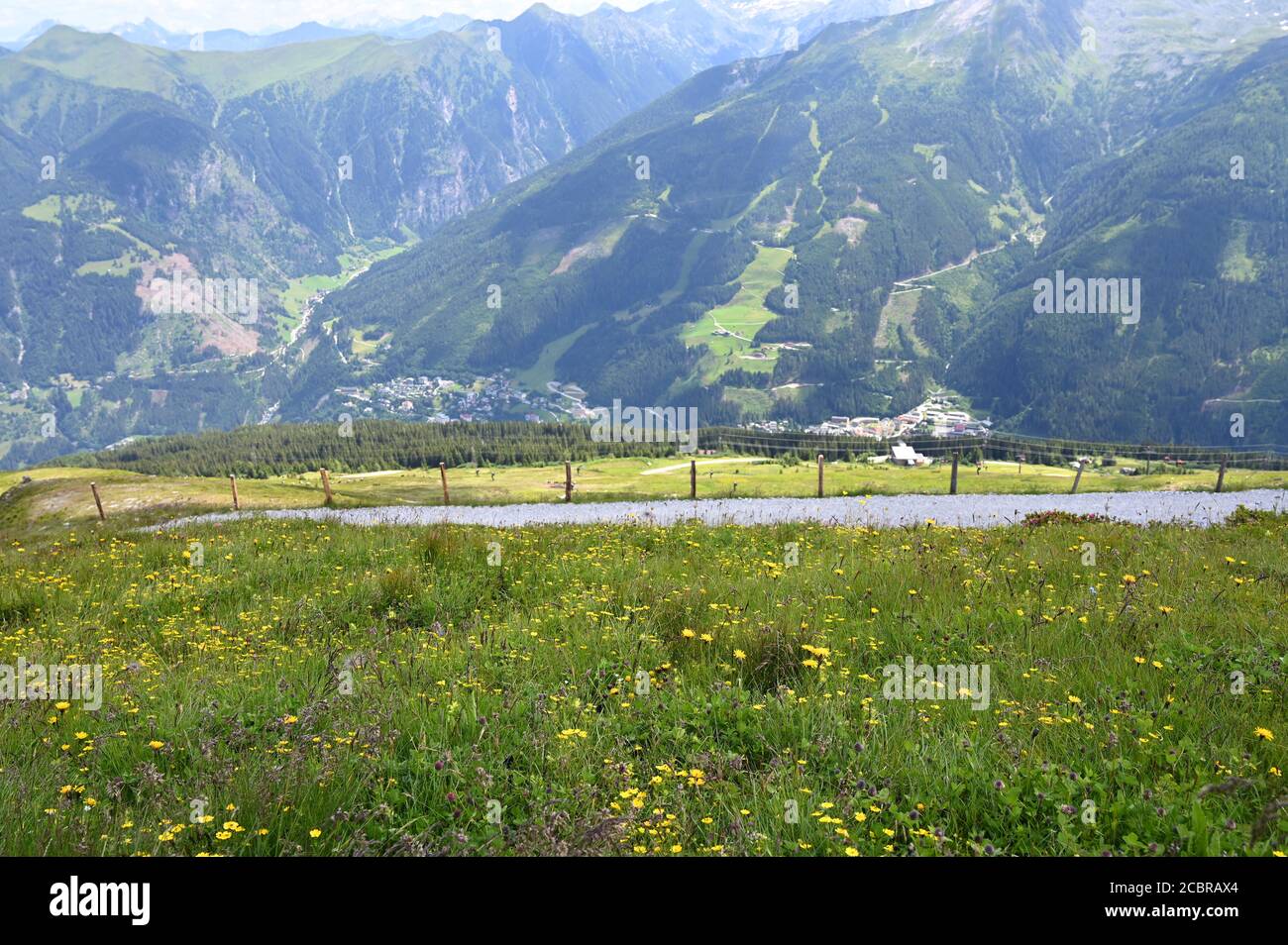 Stubnerkogel Berglandschaft Sommersaison Österreich Stockfoto