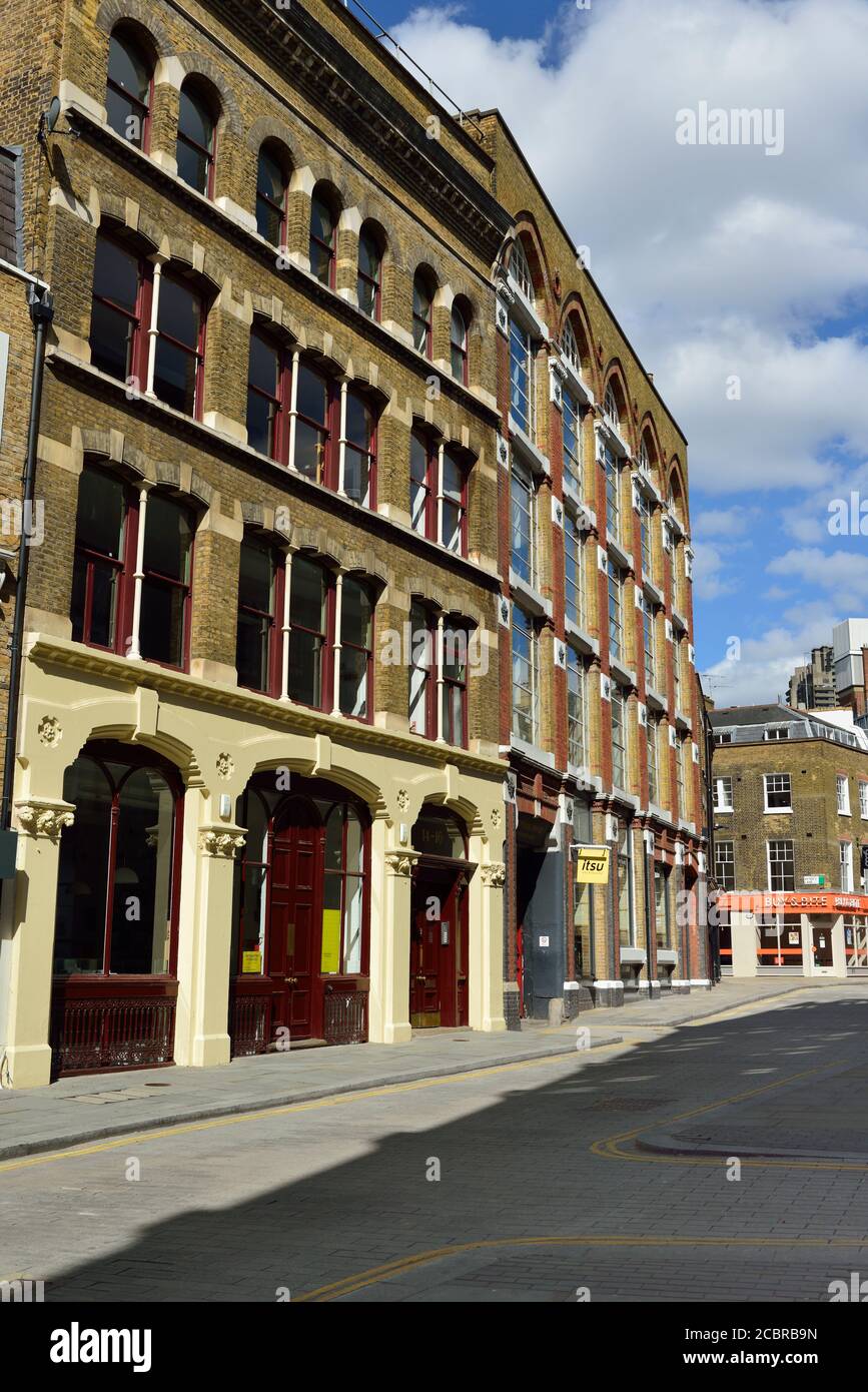 Cowcross Street, Farringdon, Clerkenwell, London, Großbritannien Stockfoto