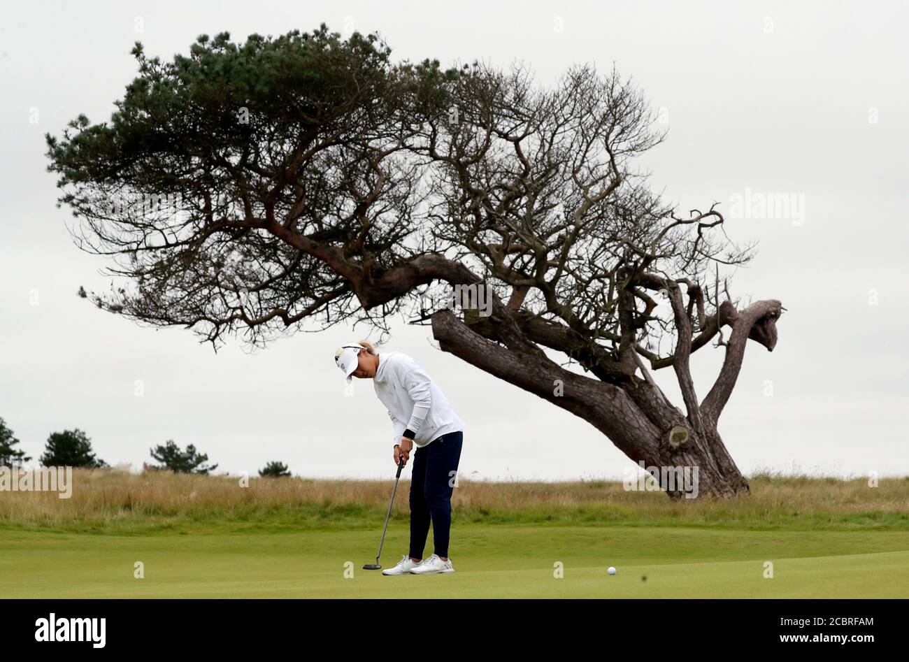 Die USA Danielle Kang auf dem 14. Grün während des dritten Tages der Aberdeen Standard Investments Ladies Scottish Open im Renaissance Club, North Berwick. Stockfoto