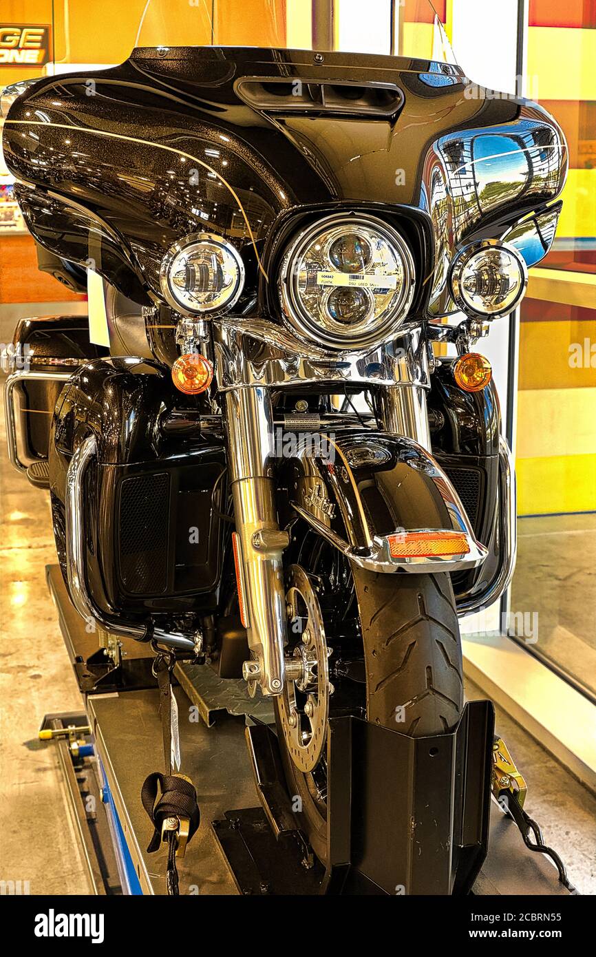 Harley Davidson Motorrad Stockfotos Und Bilder Kaufen Alamy