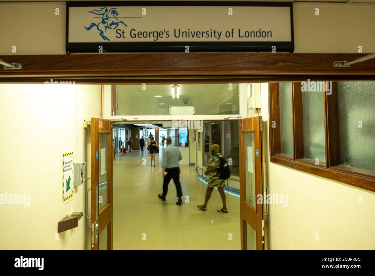 London, August 2020: St. George's Hospital in Tooting, Südwesten Londons. Stockfoto