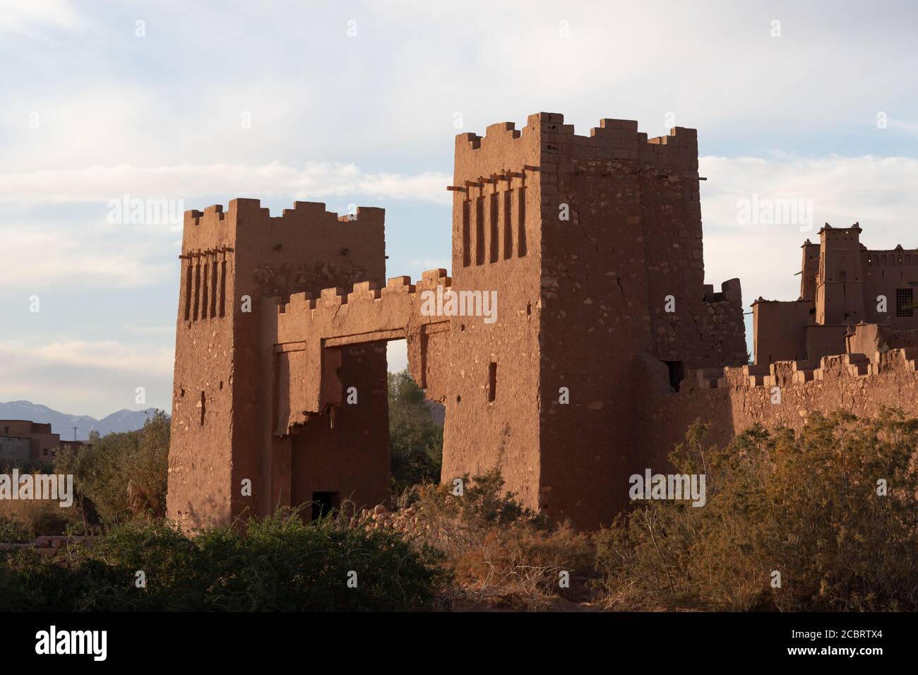 AIT Ben Haddou ksar Marokko, alte Festung, die ein UNESCO-Weltkulturerbe ist Stockfoto