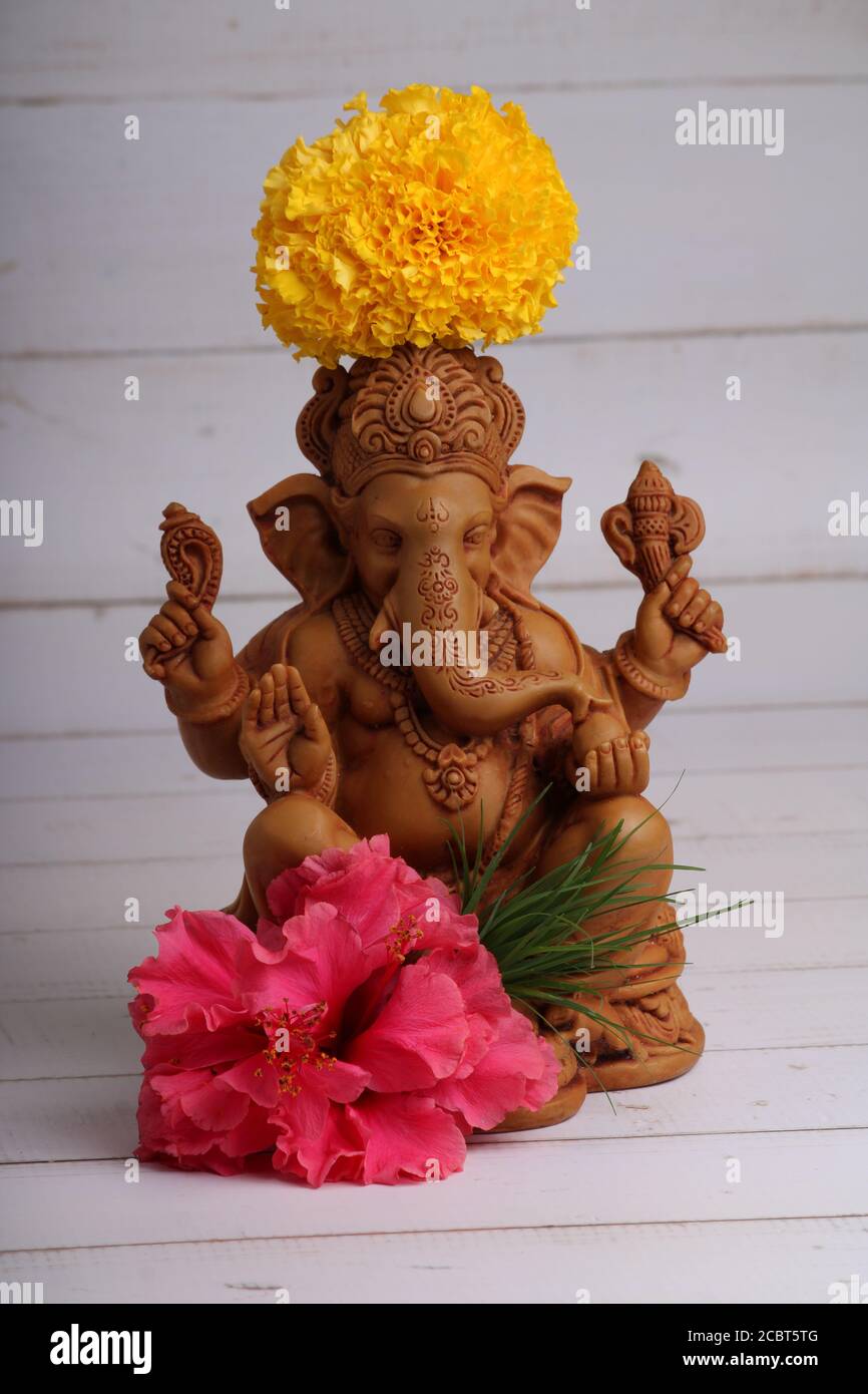 Lord Ganesha Idol, Ganesh Festival Stockfoto