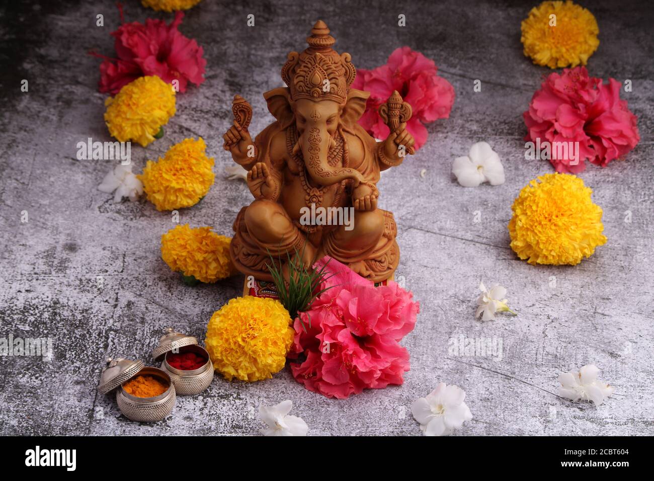 Lord Ganesha Idol, Ganesh Festival Stockfoto