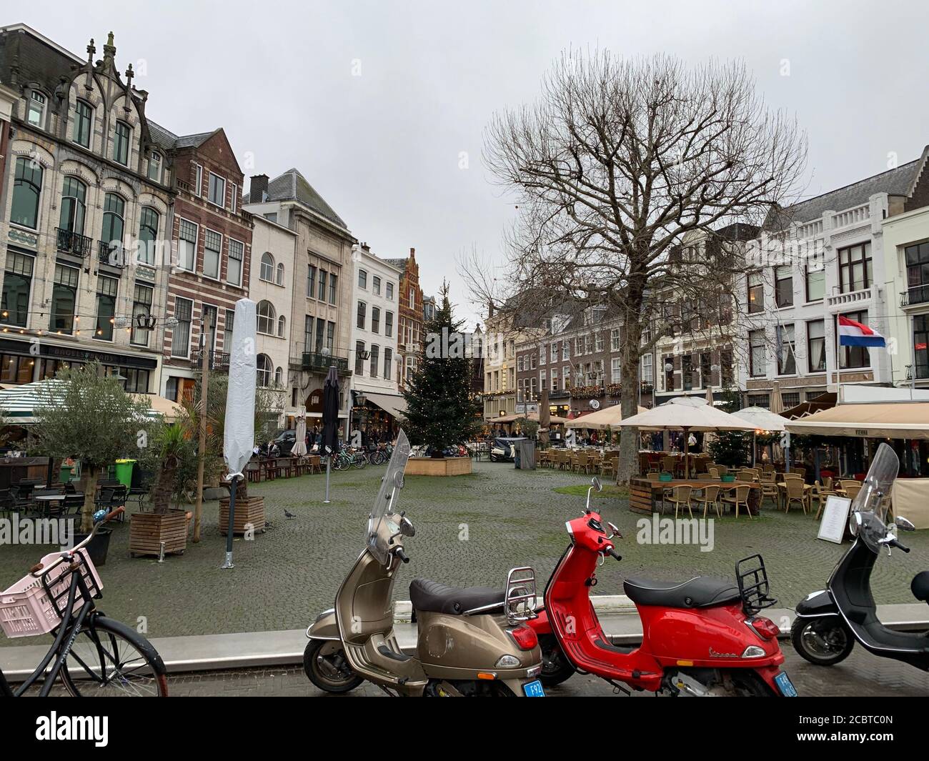 Leerer Platz in Den Haag. Den Haag/Niederlande. Stockfoto