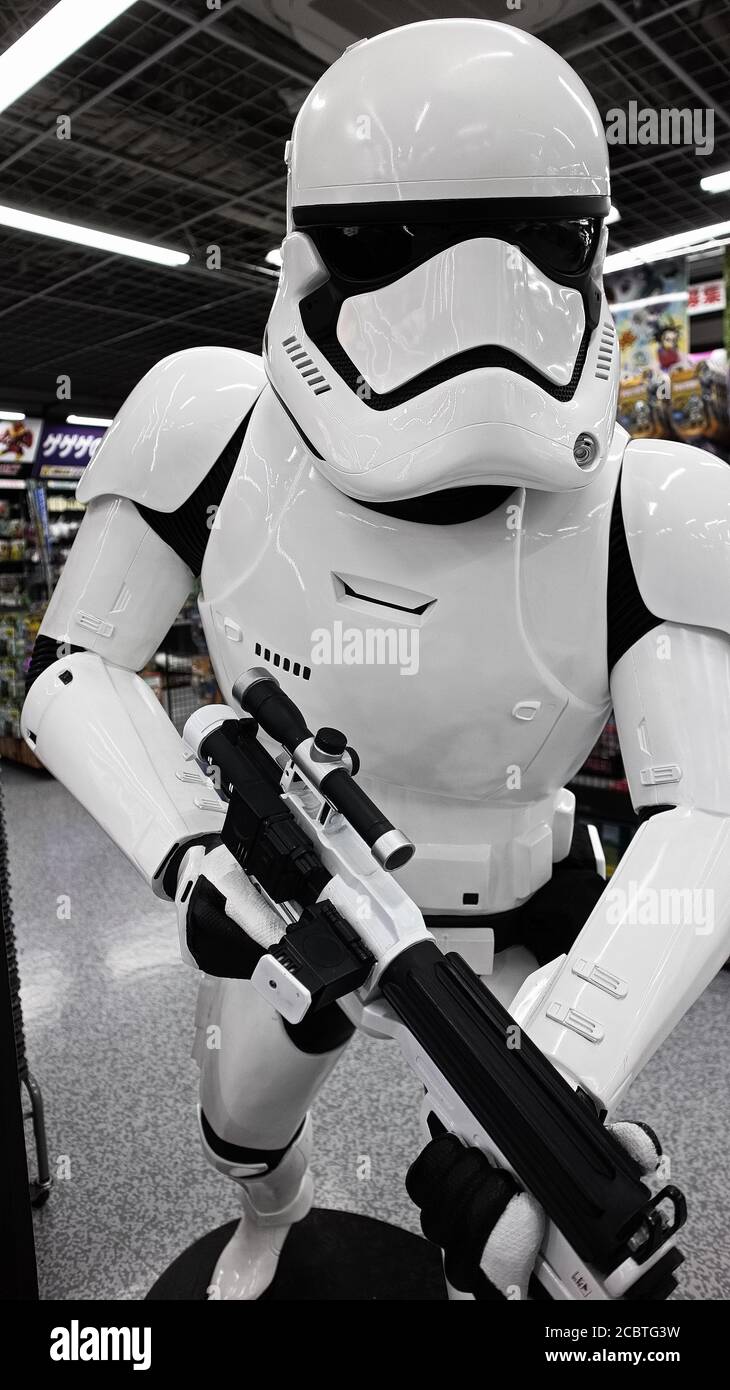 Star Wars Storm Trooper Statue in Links Umeda, Osaka. Stockfoto