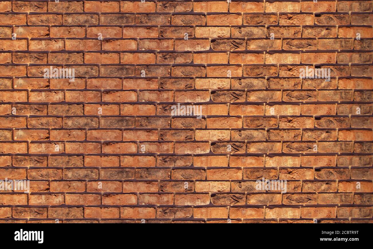 Ziegelwand rote Struktur Mauerwerk Stockfoto