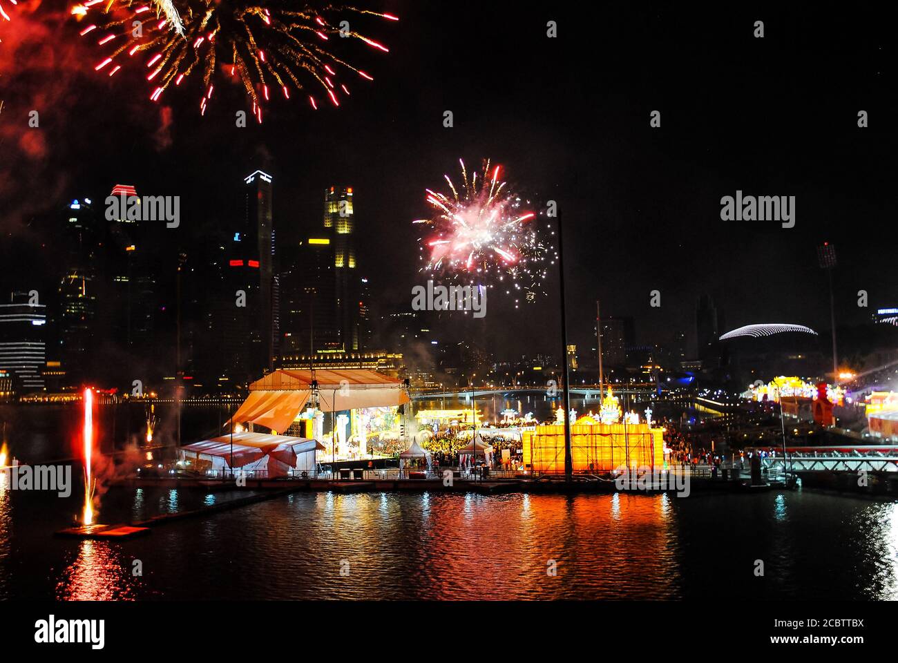 Festlichkeiten während des chinesischen Neujahrs 2016 in Singapur Stockfoto