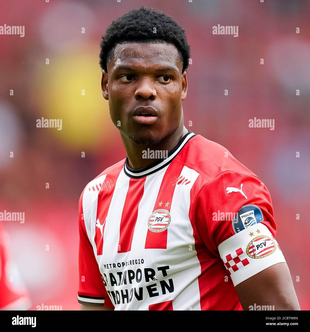 EINDHOVEN, PSV - Vitesse, 15-08-2020, Fußball, Freundschaftsspiel, Niederländische Eredivisie, Saison 2020-2021, Philips Stadium, PSV-Spieler Denzel Dumfries Stockfoto