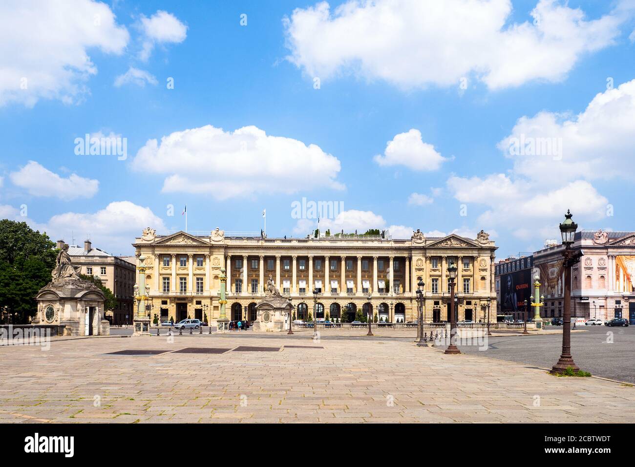 Hôtel de Crillon in Place de la Concorde - Paris, Frankreich Stockfoto