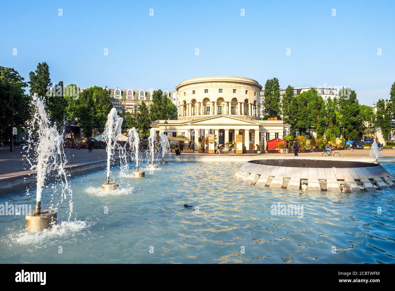 Das 18. Jahrhundert Rotonde de la Villette von dem Architekten Claude Nicolas Ledoux - Paris, Frankreich Stockfoto