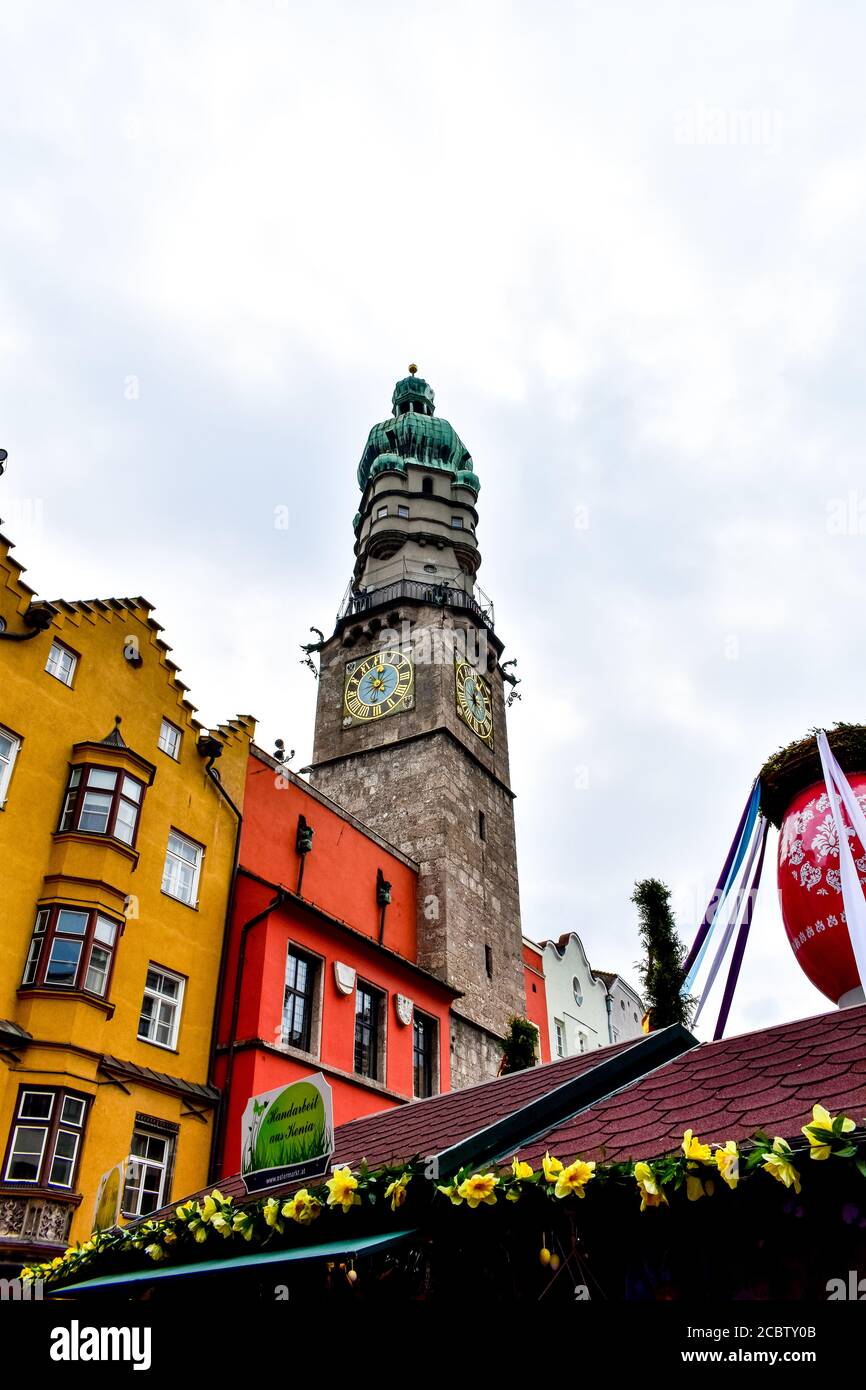 Gebäude in der Maria-Theresien-Straße Stockfoto