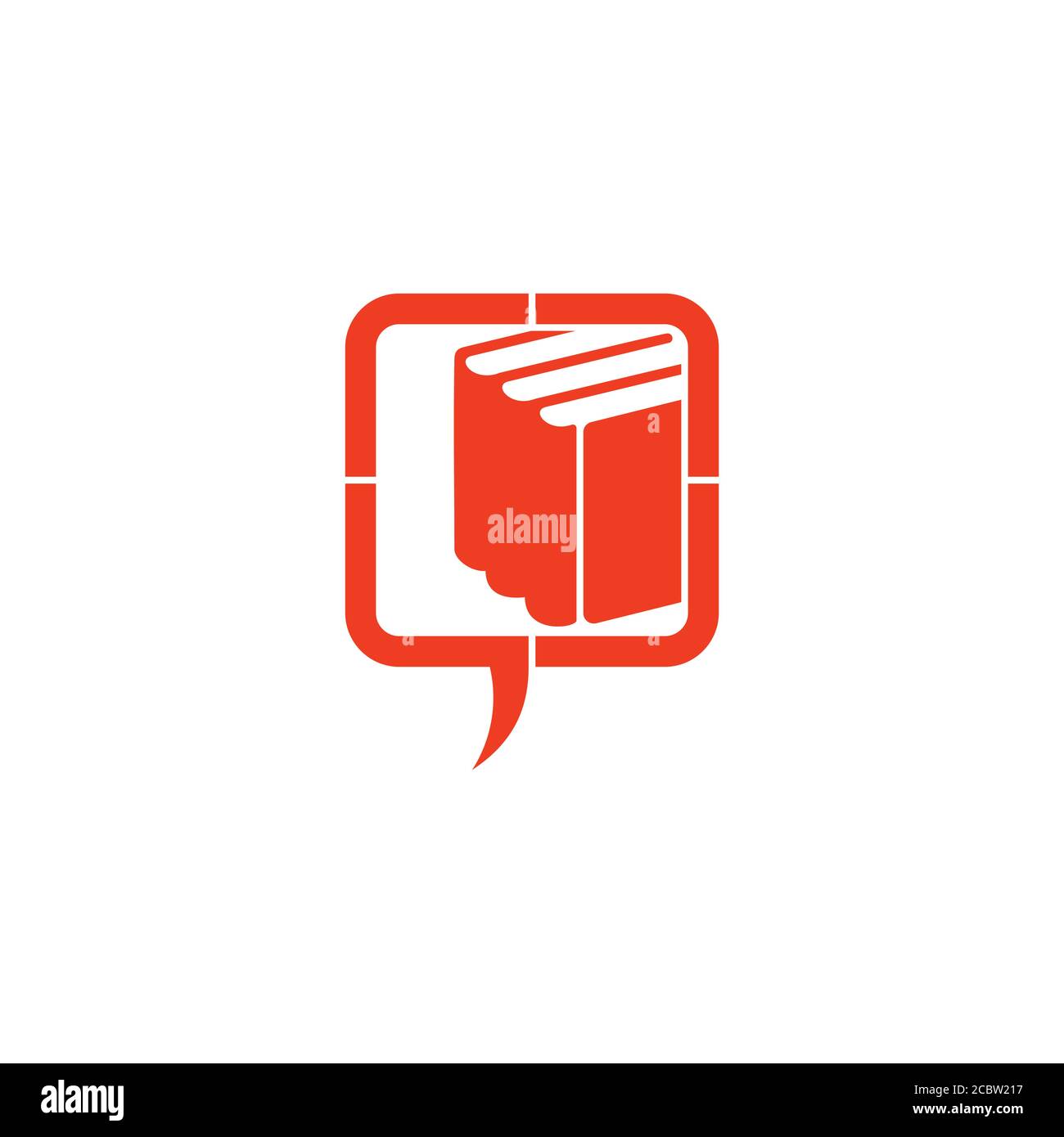 Kreis Bildung Prozess Blase Gespräch Buch Symbol Logo Vektor Stock Vektor