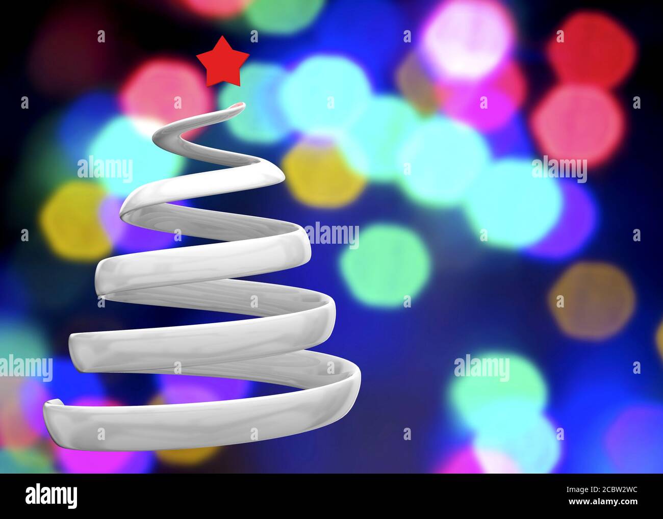 Der Weihnachtsbaum - 3D Stockfoto