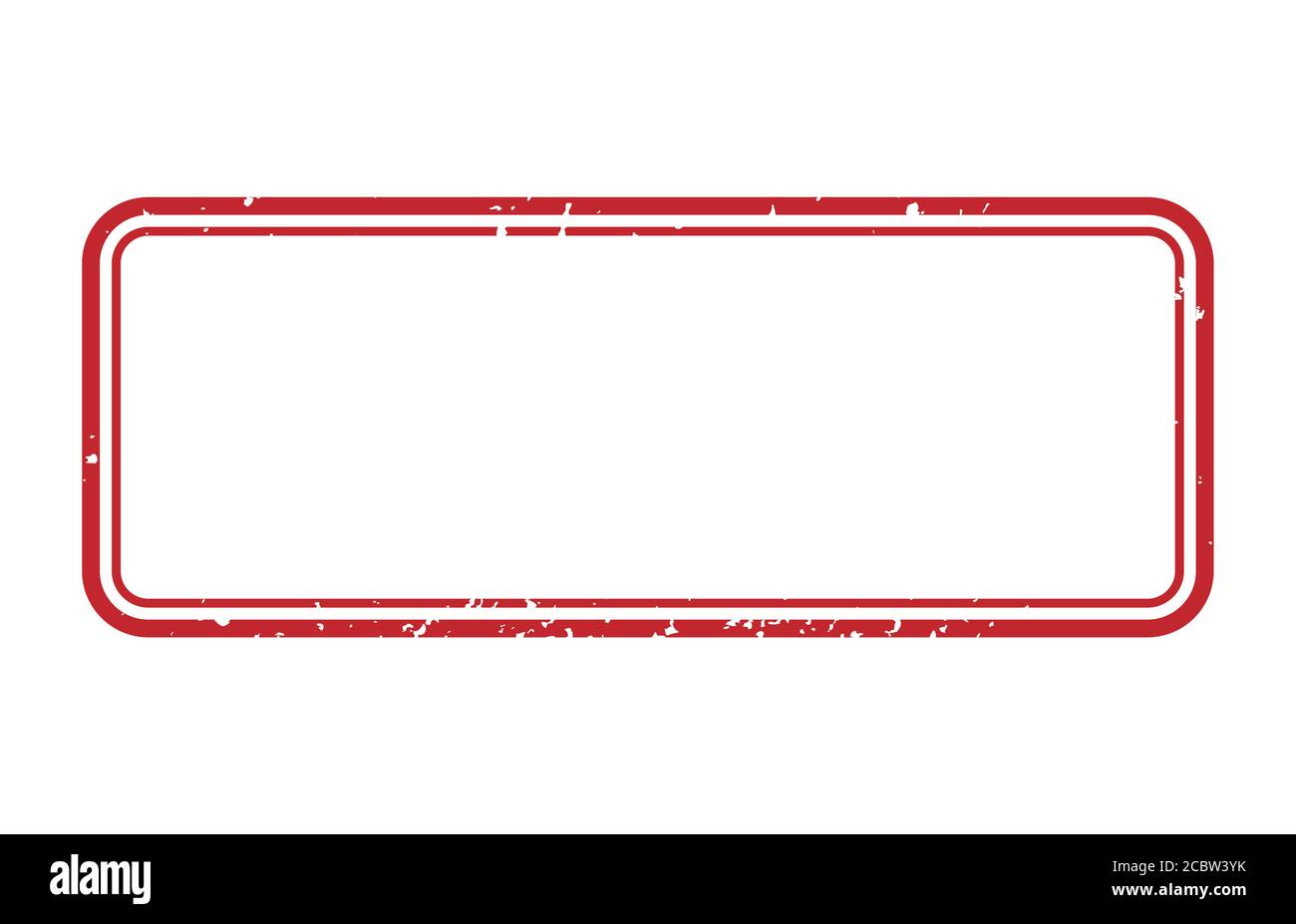 Vektor-Illustration Rahmen von Gummi-Stempel. Grunge rote Markierung Rahmen. Stock Vektor