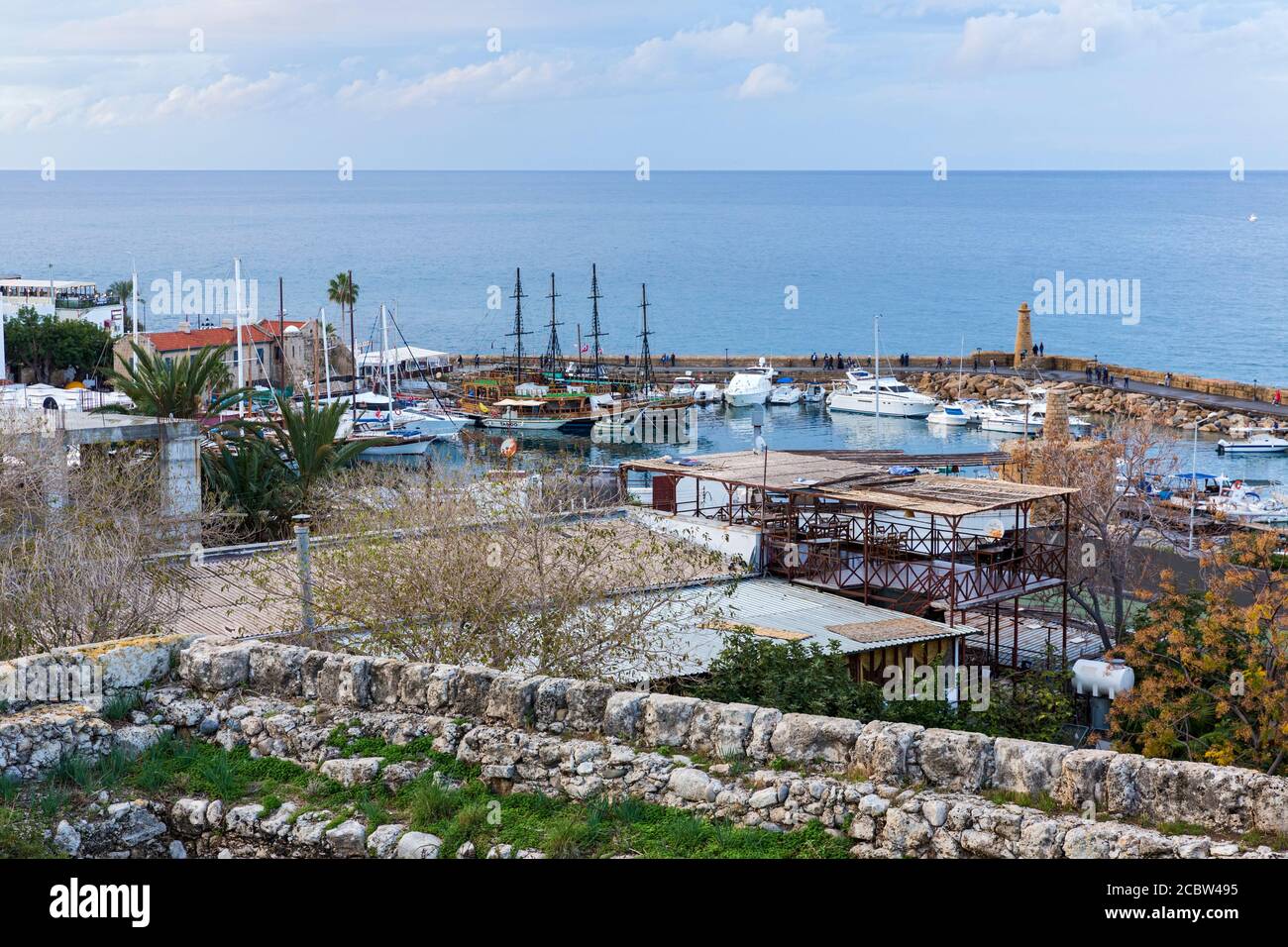 Kyrenia, Girne, Stadtansicht, Türkische Republik Nordzypern Stockfoto