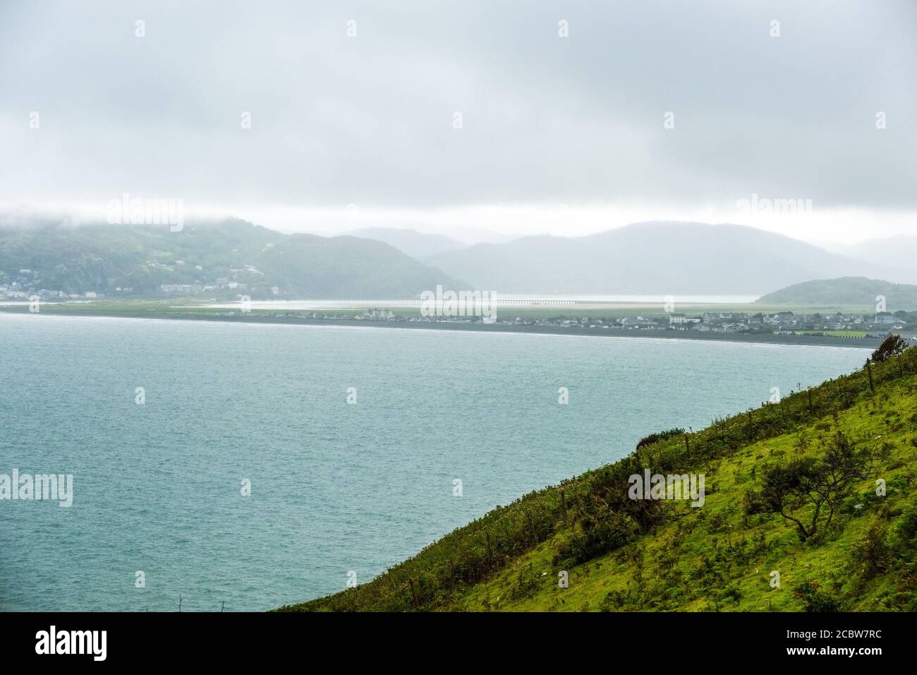 Fairborne in der Nähe von Barmouth, Gwynedd, Wales. Das Dorf wurde für "bemannten Rückzug", dh ist nicht nachhaltig gegen den steigenden Meeresspiegel Stockfoto