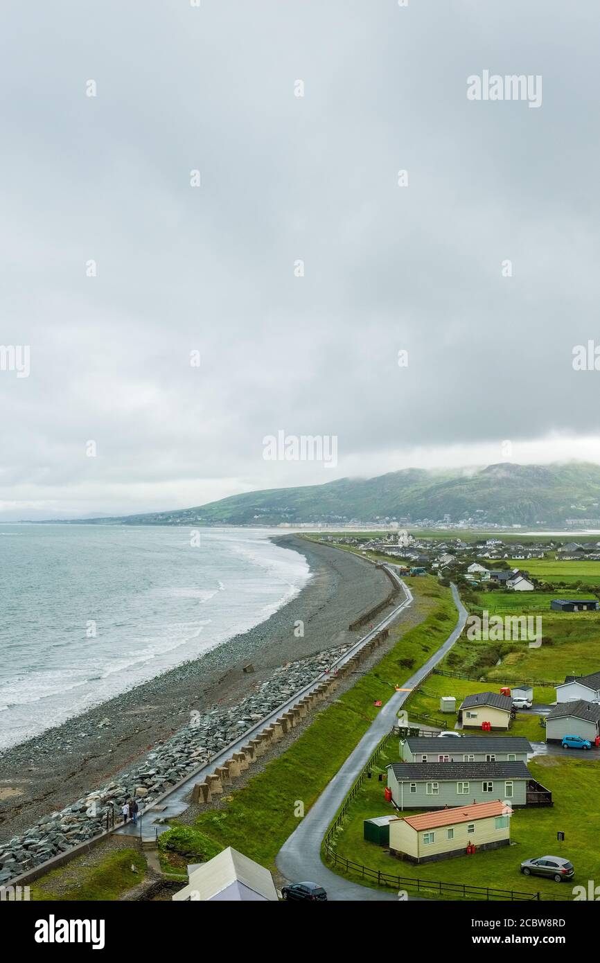 Fairborne in der Nähe von Barmouth, Gwynedd, Wales. Das Dorf wurde für "bemannten Rückzug", dh ist nicht nachhaltig gegen den steigenden Meeresspiegel Stockfoto