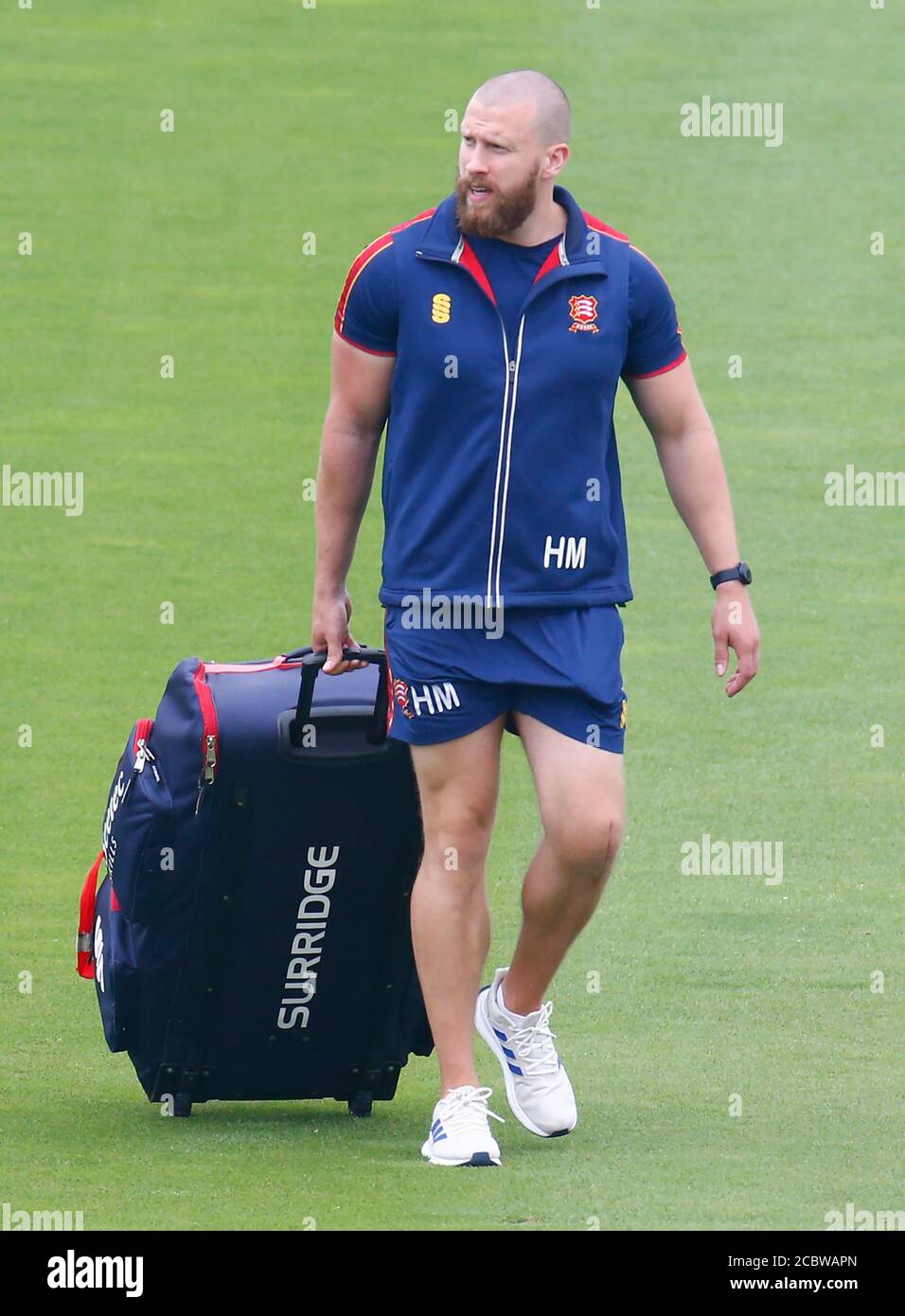 HOVE, Großbritannien, AUGUST 15: Harry McQueen von EssexDuring day one of Bob Willis Trophy Southern Group between Sussex CCC and Essex CCC at 1st Cen Stockfoto