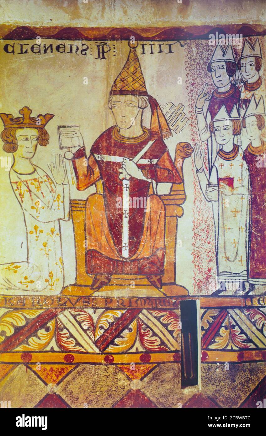 Mittelalterliche Wandmalerei Aus Dem 13 Jahrhundert Stockfotos Und Bilder Kaufen Alamy