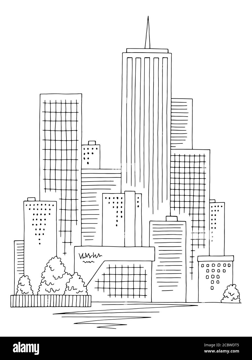 Bilder Städte Schwarz-Weiß: Zeichnen lernen und Spaß haben!