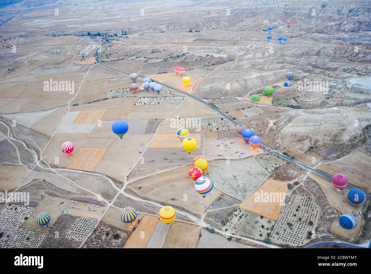 Heißluftballons in Kappadokien Stockfoto