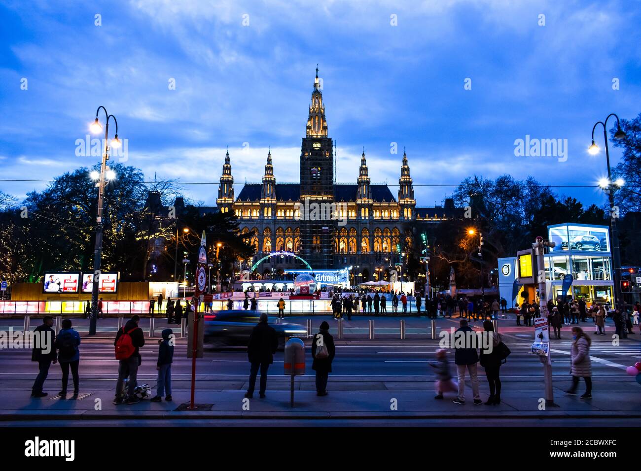 Wiener Rathaus Stockfoto