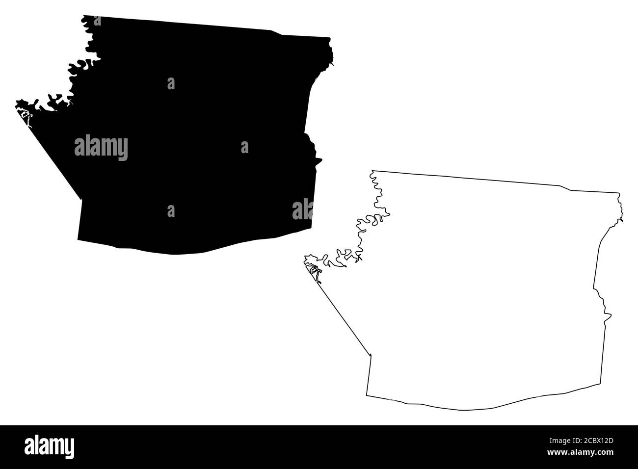 Hart County, Kentucky (U.S. County, United States of America, USA, U.S., US) Kartenvektordarstellung, Scribble-Skizze Hart-Karte Stock Vektor