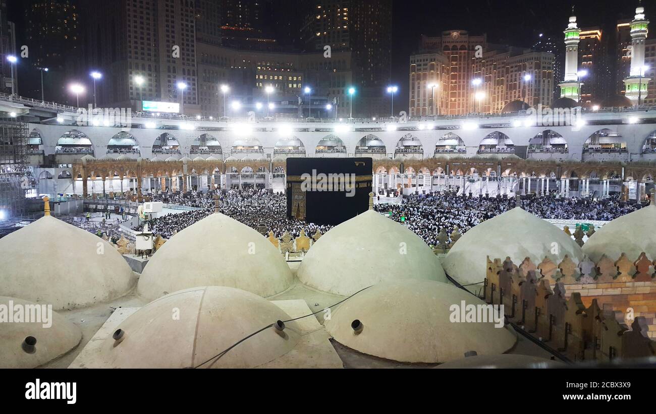Kaaba in Al-Masjid Al-Haram in Mekka, Saudi-Arabien Stockfoto