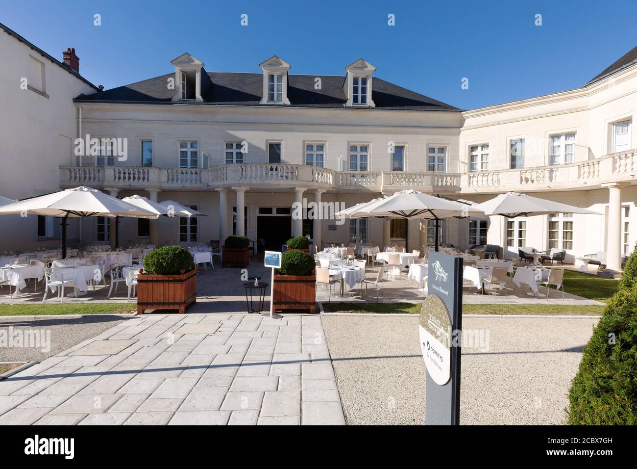 Chateau Belmont Hotel, Tours France; ein Luxushotel im Loire-Tal Frankreich Europa Stockfoto