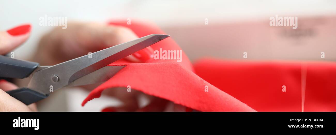 Hochwertiges Textil für Kleidung Stockfoto