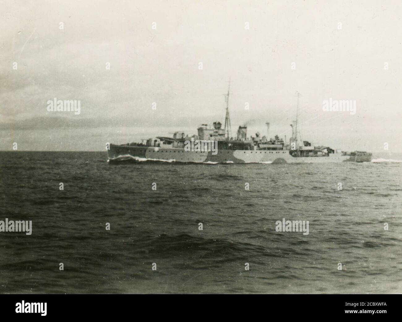 Die letzte Reise von H.M.S. Auckland. 24. Juni 1941. Aufgenommen von an Bord H.M.A.S. Parramatta. Stockfoto