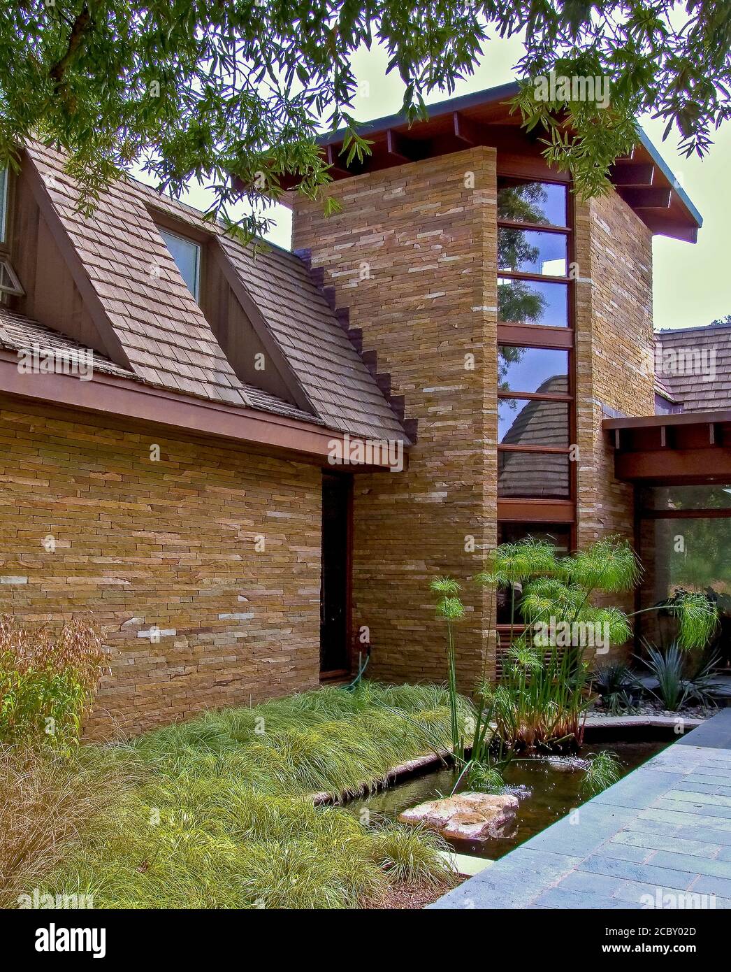 Zeitgenössisches Haus, Architekturbüro Stockfoto