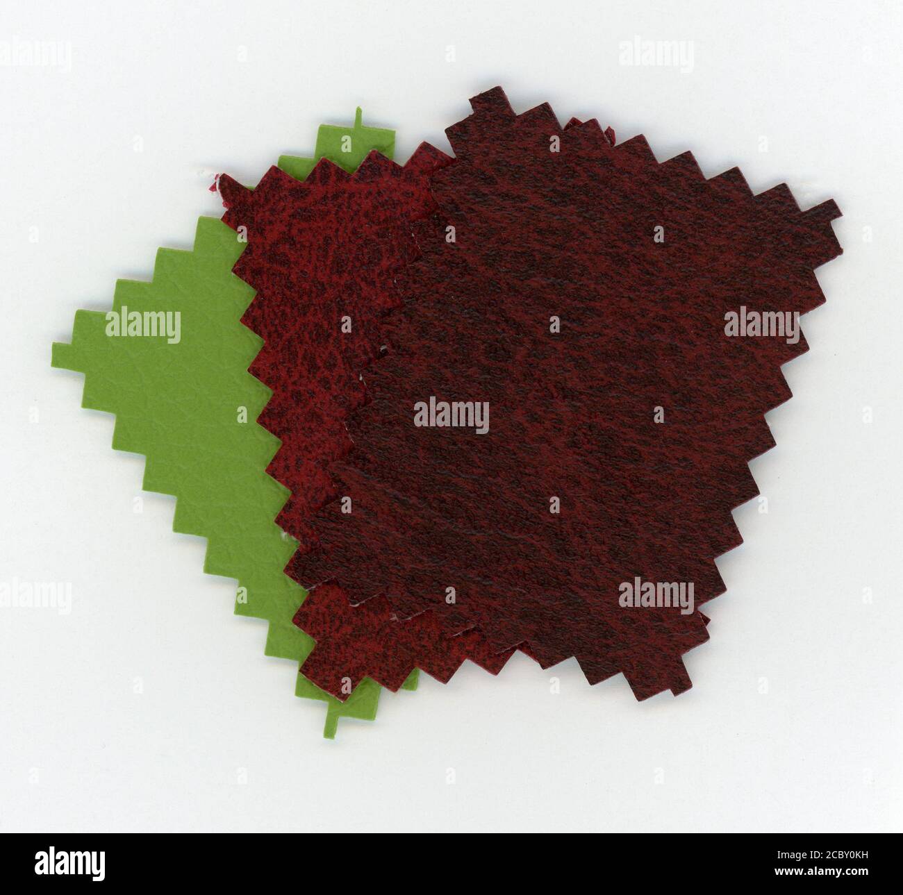 Braune und grüne Kunstledermuster Stockfoto