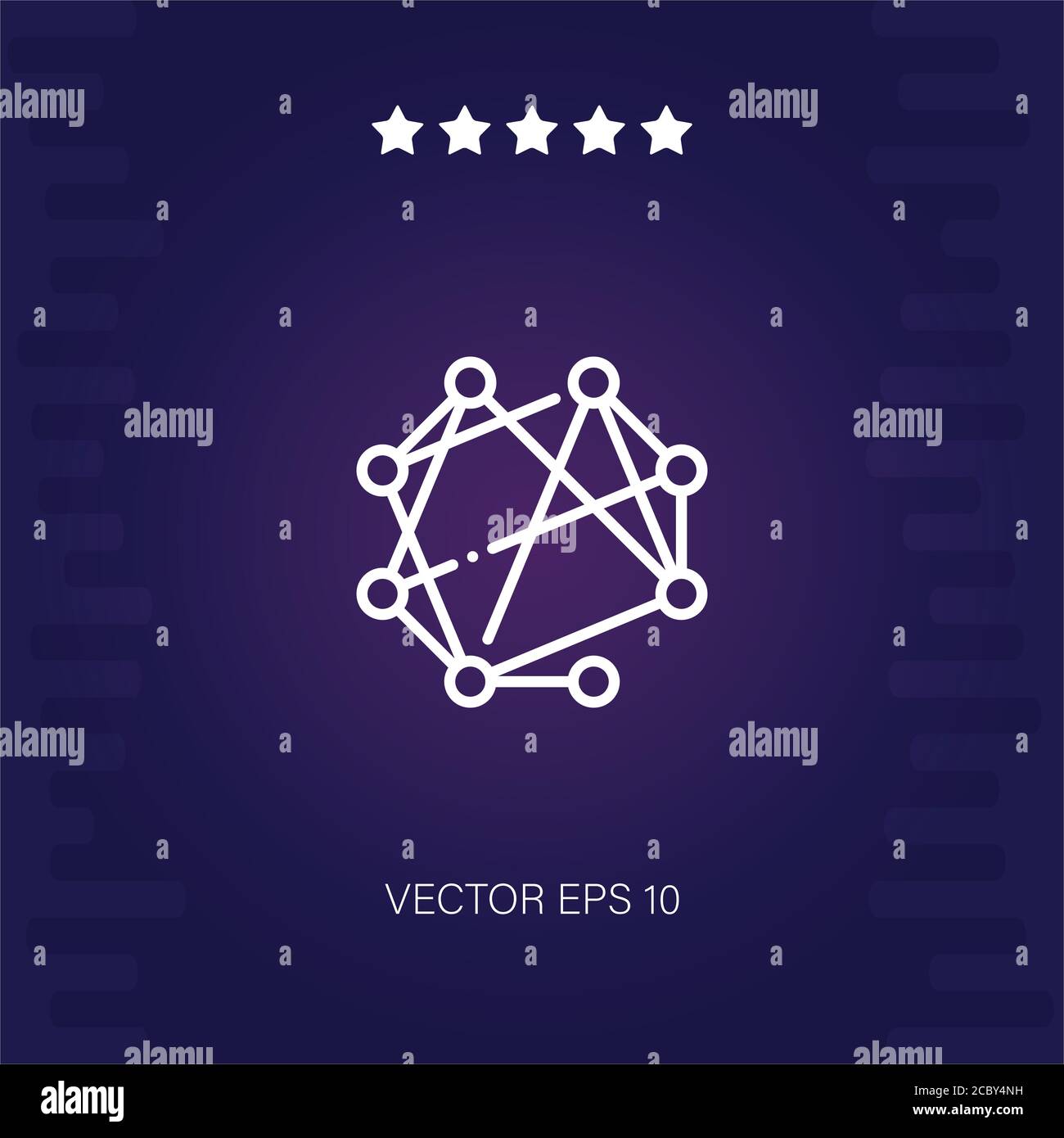Knoten Vektor-Symbol Moderne Illustration Stock Vektor