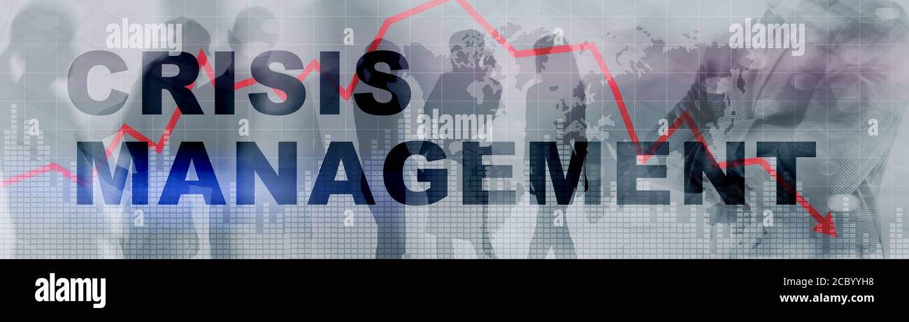 Website-Banner Für Krisenmanagement. Lösung Crisis Identity Planning Concept Mixed Media. Stockfoto