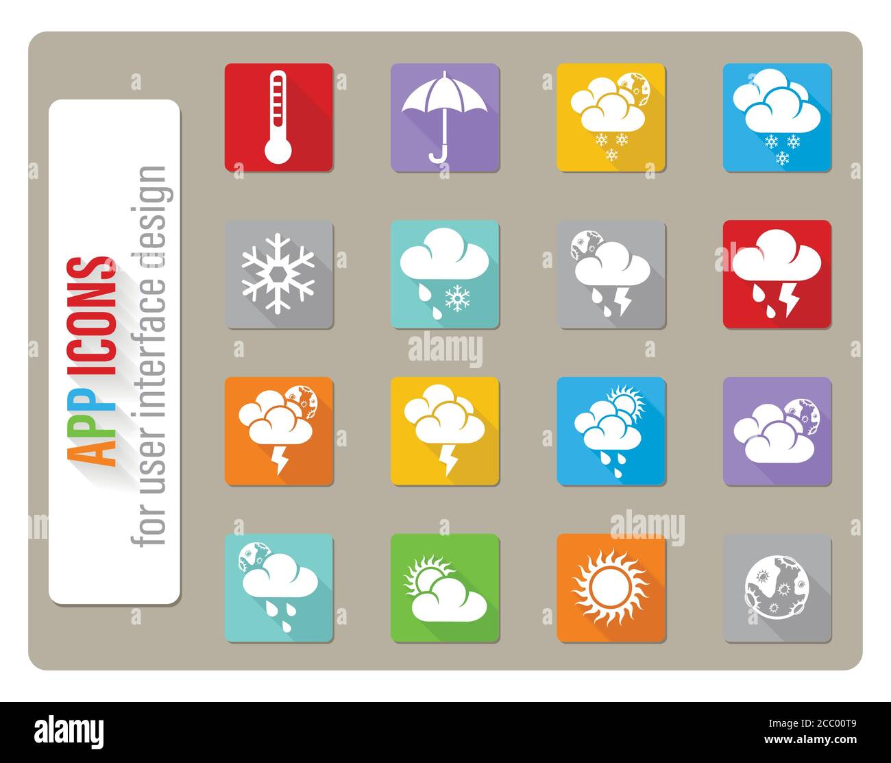Wetter-Icon-set Stock Vektor