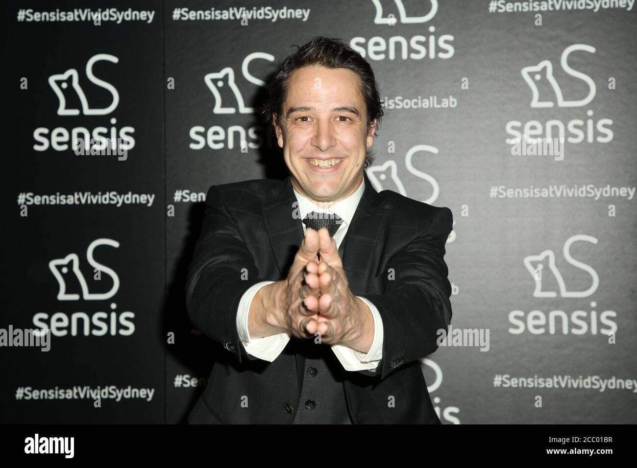 Samuel Johnson (Gold Logie Gewinner 2017) beim Sensis x Vivid Sydney CEO Club Event im Museum of Contemporary Art Australia (MCA). Stockfoto