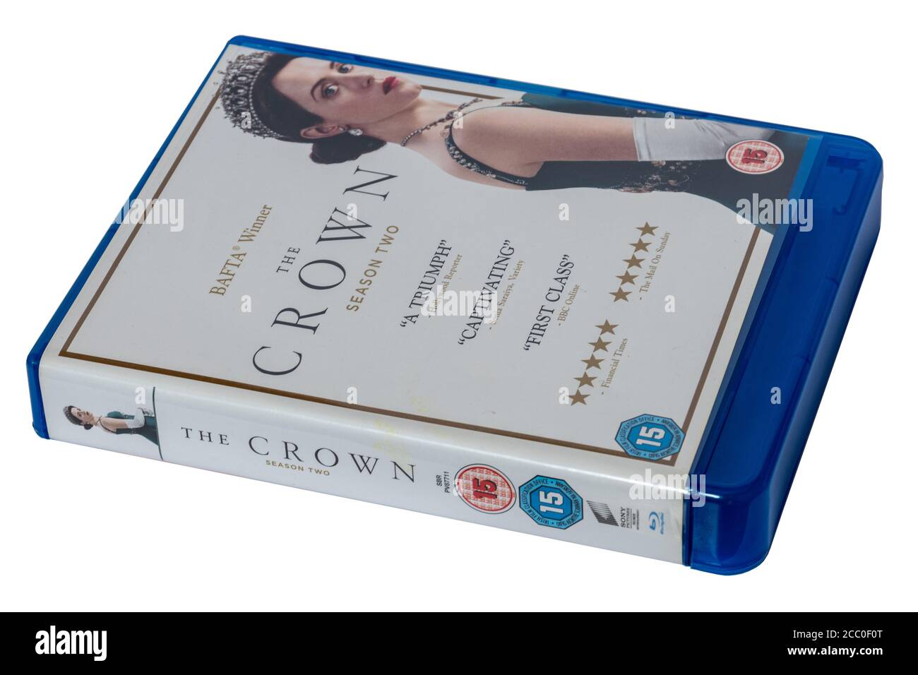 Die Crown Netflix TV-Serie - Blue-ray Disc der Saison 2 Box-Set Stockfoto