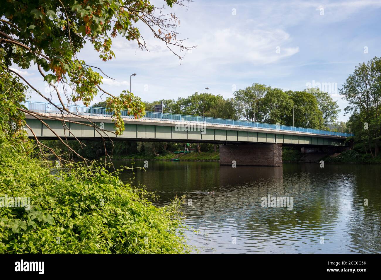 Brücke über das Ruhrgebiet, Bundesstraße B 54, Herdecke, Ruhrgebiet, Nordrhein-Westfalen, Deutschland, Europa Stockfoto