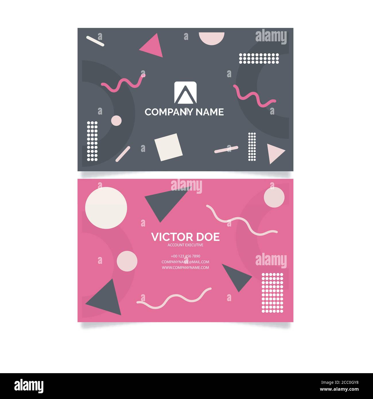 Moderne Professionelle Visitenkarte Vorlage Einfache Visitenkarte Abstraktes Visitenkarte Design Bunte Visitenkarte Vorlage Kreative Visitenkarte Stock Vektorgrafik Alamy