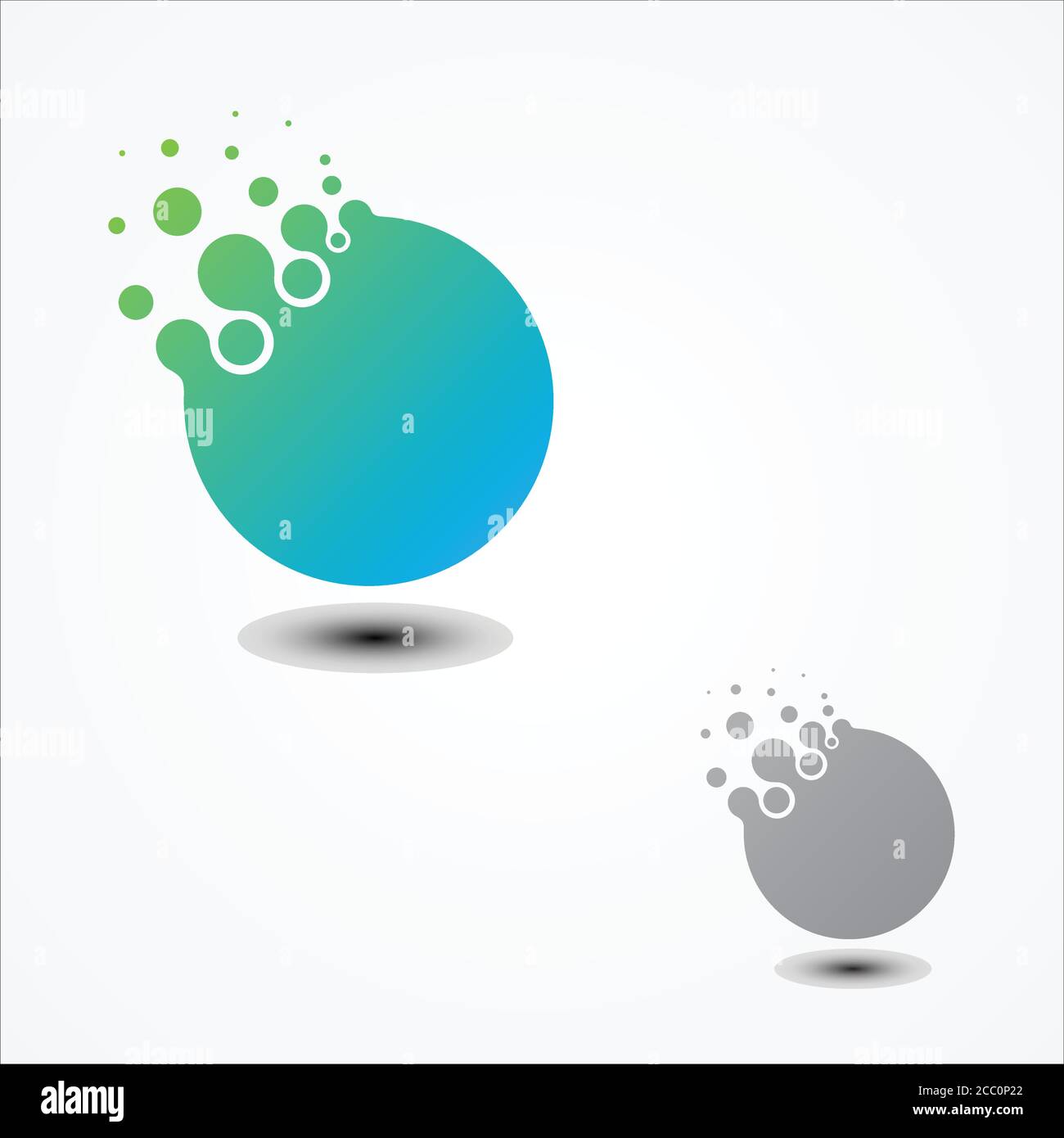 Einfaches Vektor-kreisförmiges Pixel-Design in flachem Stil. Pixel-Technologie-Symbol. Vektorgrafik EPS.8 EPS.10 Stock Vektor