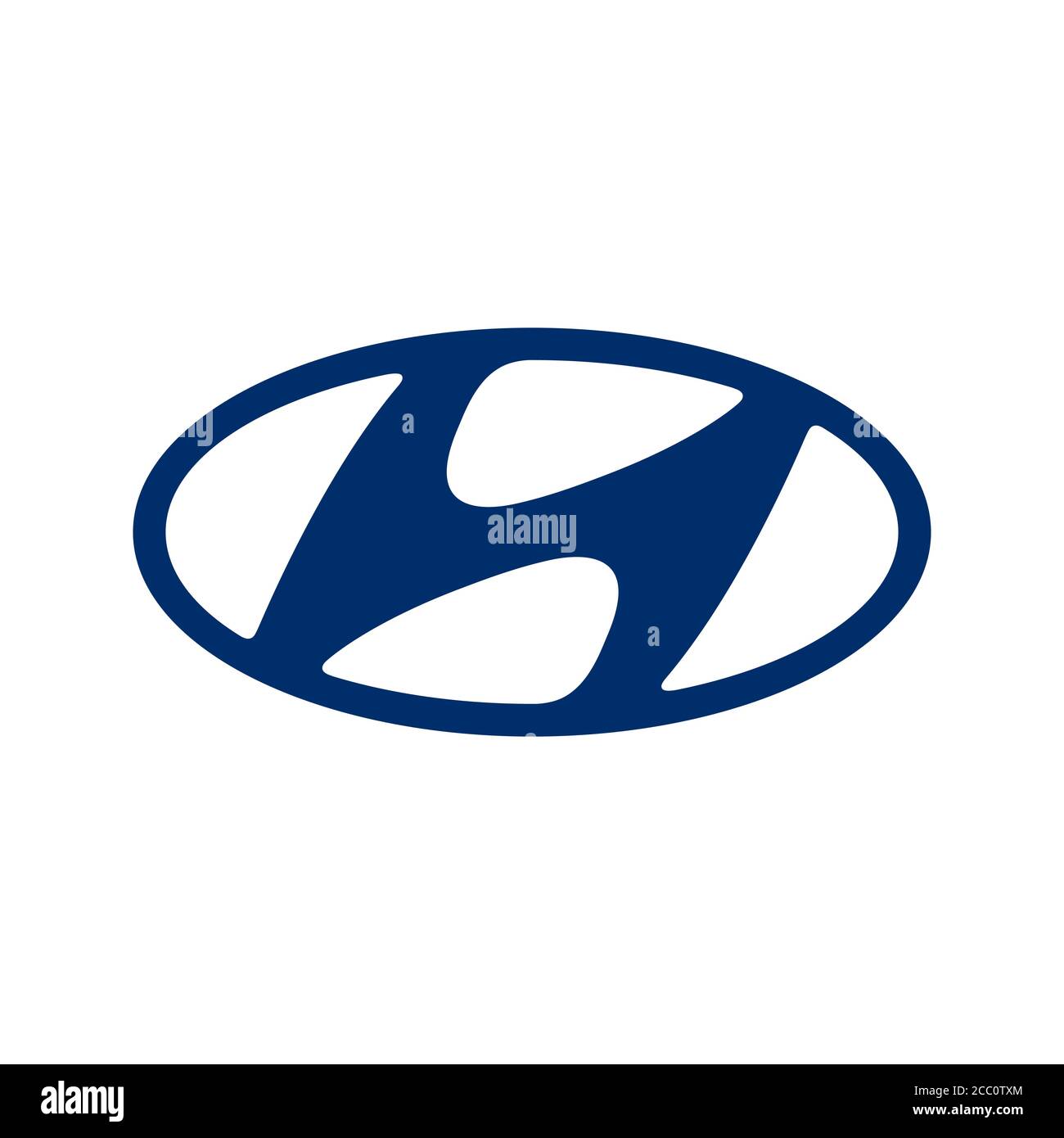 Hyundai Vektorsymbol Stilisierter Blauer Buchstabe H Stock Vektorgrafik Alamy
