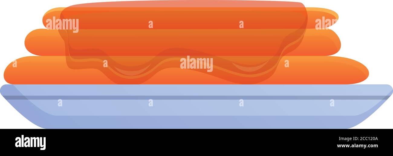 Honigkuchen-Symbol. Cartoon von Honig Kuchen Vektor-Symbol für Web-Design isoliert auf weißem Hintergrund Stock Vektor