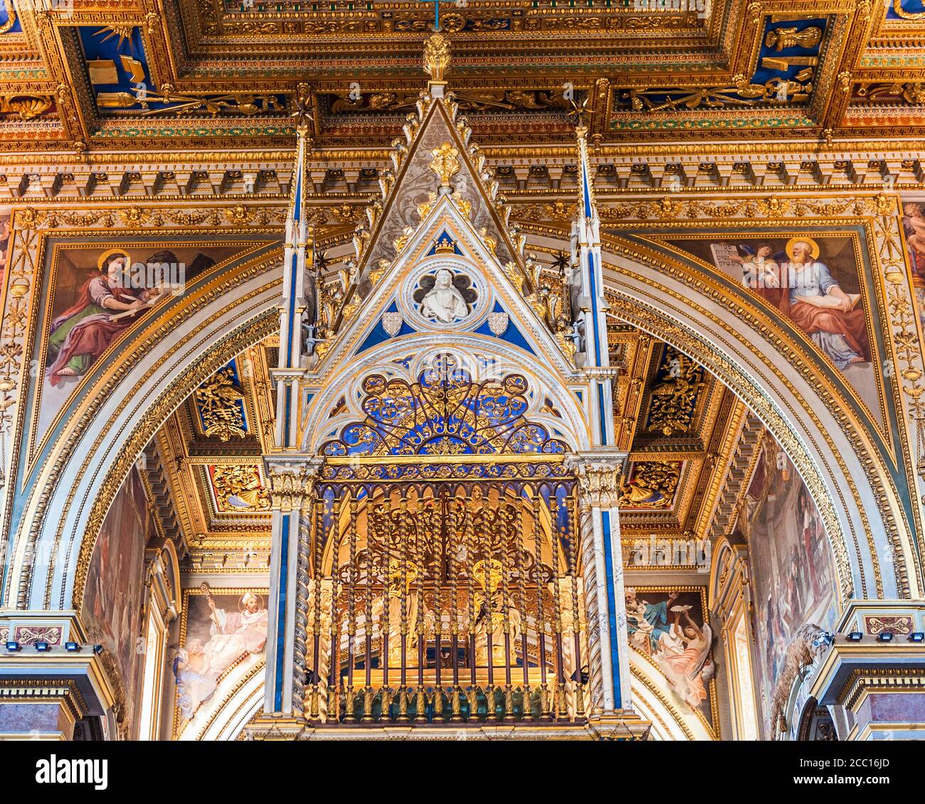 Italien, Rom, Lateranviertel, Kathedrale San Giovanni in Laterano Stockfoto