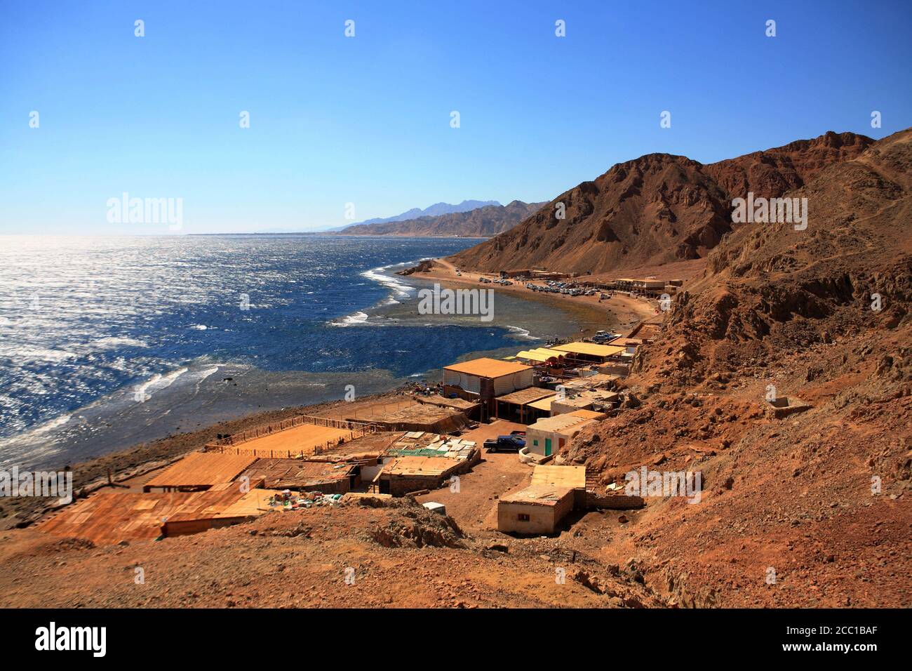Ägypten, Dahab, Blue Hole, Tauchplatz. Stockfoto