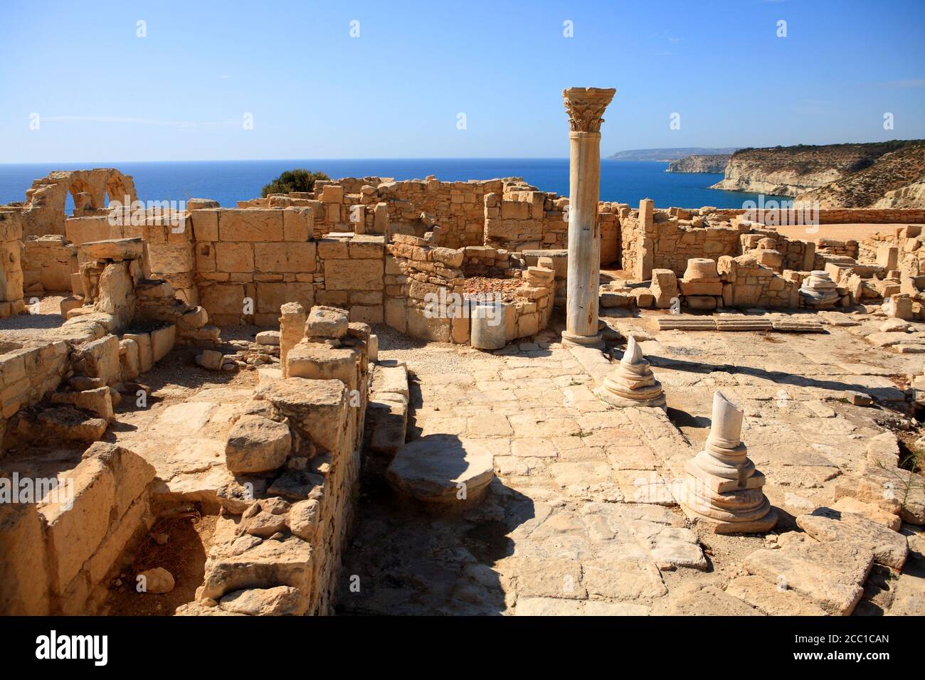 Zypern, Kourion archaelogische Website Stockfoto