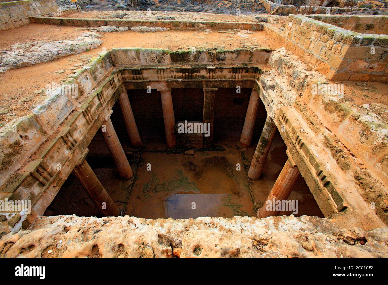 Zypern, Paphos, Gräber der Könige Stockfoto