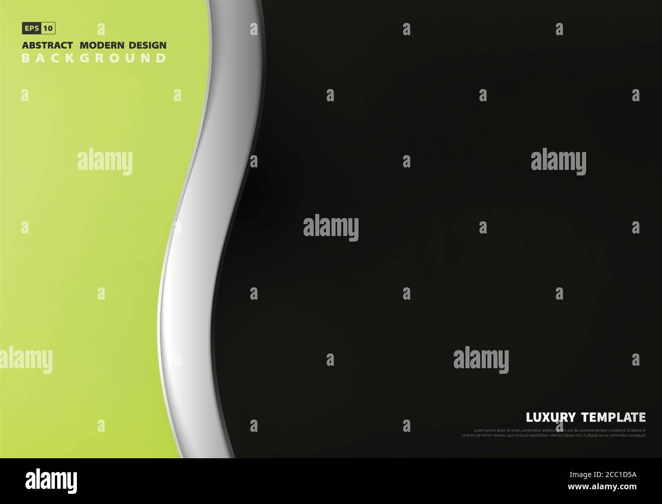 Abstraktes Gradient grün und gelb Design von Luxus-Vorlage Design Hintergrund. Verwenden Sie für Anzeige, Poster, Vorlage, Druck. Illustration Vektor eps10 Stock Vektor