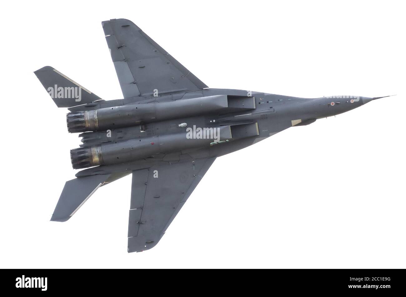 Kämpfer militärische Kampf fliegt in den Himmel Stockfoto